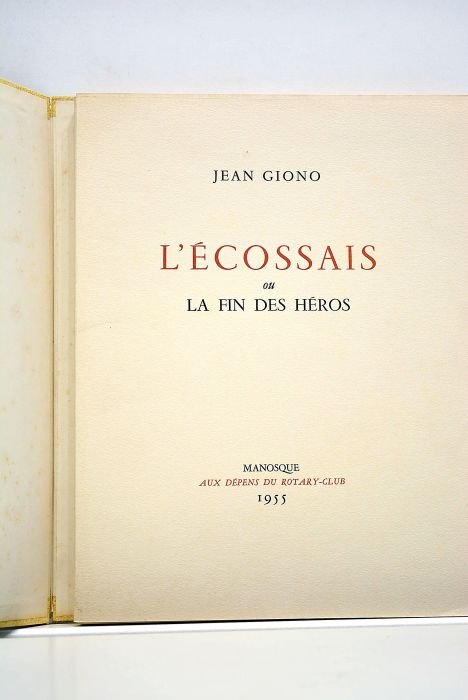 L'écossais ou La fin des héros.