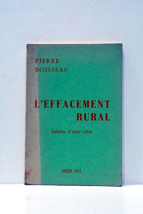 L'effacement rural.