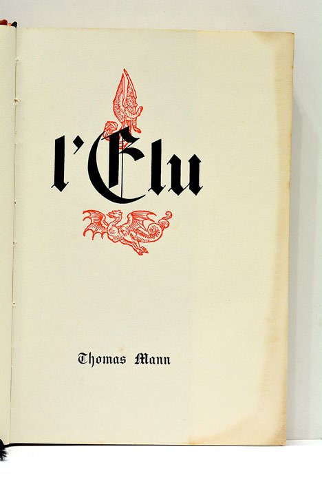 L'Élu. Der Erwaehlte. Traduit de l'Allemand par Louise Servicen.