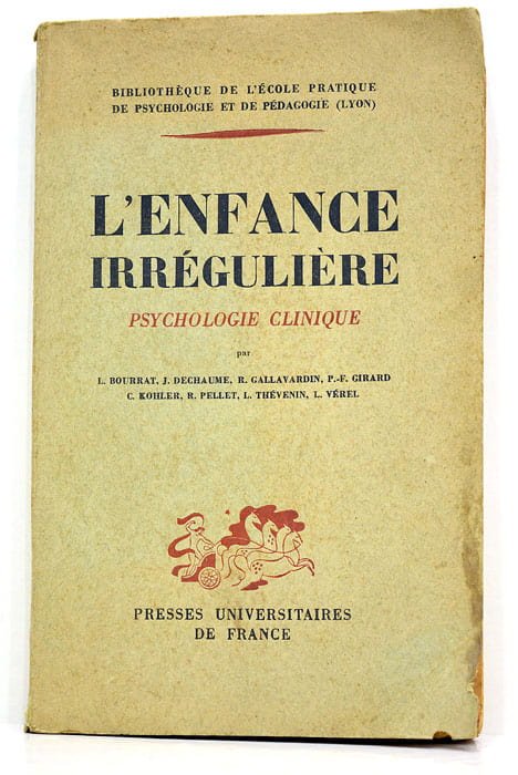 L'enfance irrégulière. Psychologie clinique.