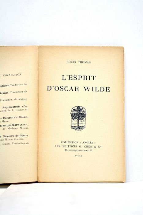 L'esprit d'Oscar Wilde.
