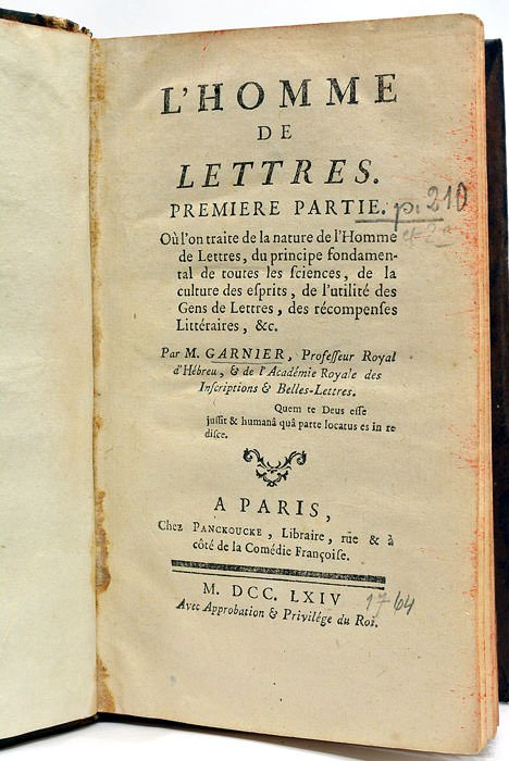 L'Homme de Lettres.