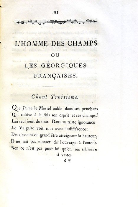 L'Homme des Champs ou les Géorgiques Françaises.
