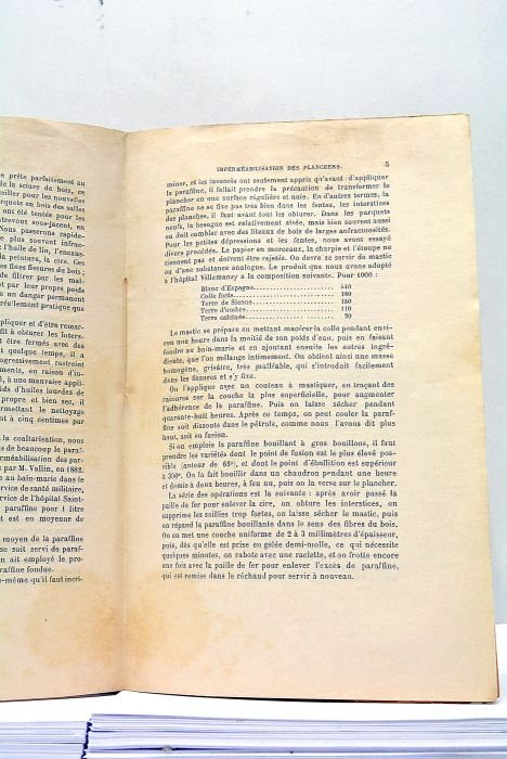 L'imperméabilisation des planchers, au point de vue de l'hygiène hospitalière.