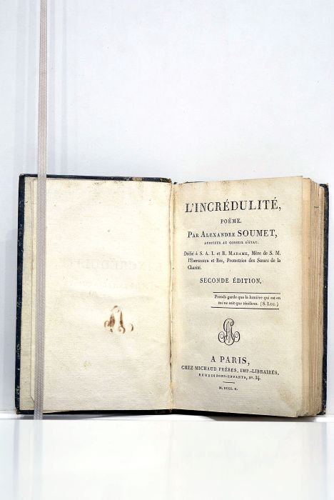 L'incrédulité. Poëme. Dédié à S. A. I. et R. Madame, …