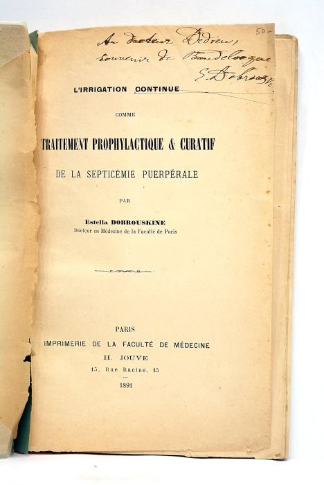 L'irrigation continue comme traitement prophylactique et curatif de la septicémie …