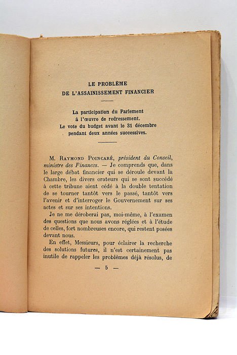 L'Oeuvre financière et économique du Gouvernement. Discours prononcé à la …