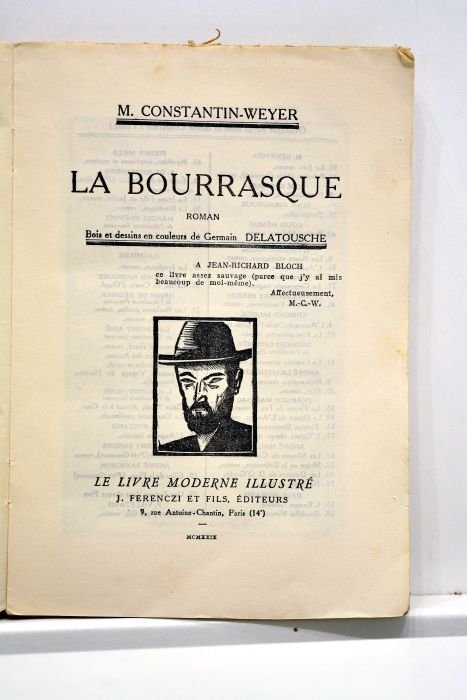 La bourrasque. Roman. Bois et dessins en couleurs de Germain …