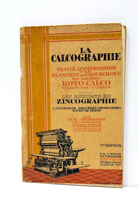 La calcographie. Traité d'impression par Blanchet de Caoutchouc sur machine …