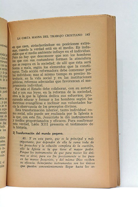 La Carta Magna del Trabajo Cristiano de S.S. Léon XIII.
