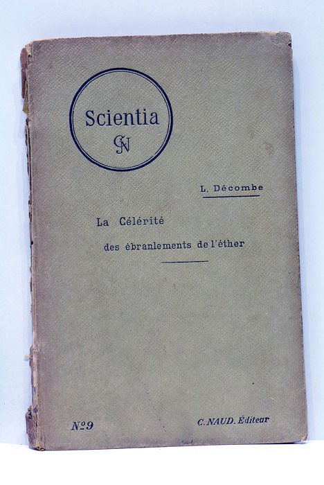 La Célérité des ébranlements de l'Éther.