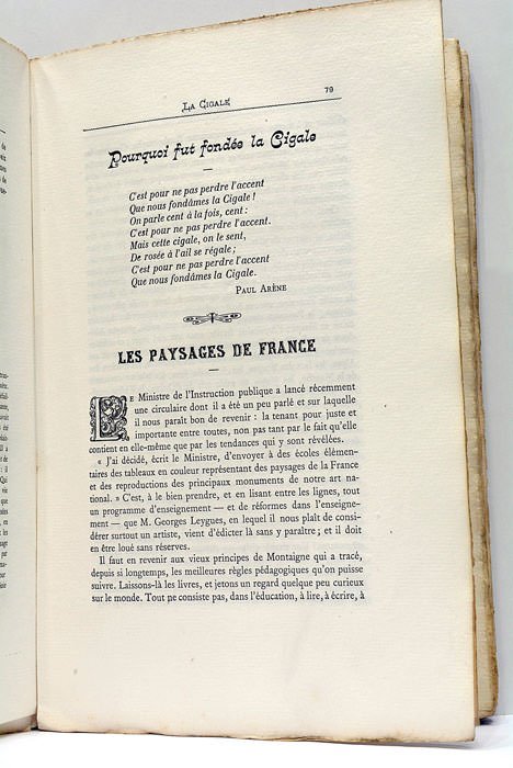 LA CIGALLE. REVUE PARISIENNE D'ÉCRIVAINS ET D'ARTISTES MÉRIDIONAUX. AN XXV …