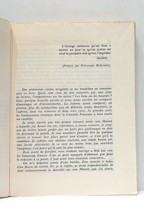 La Comédie Française à l'envers.