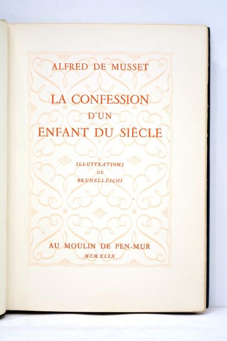 La confession d'un enfant du siècle. Illustrations de Brunelleschi.