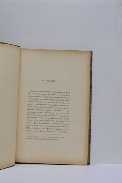 La convocation des États Généraux de 1789.