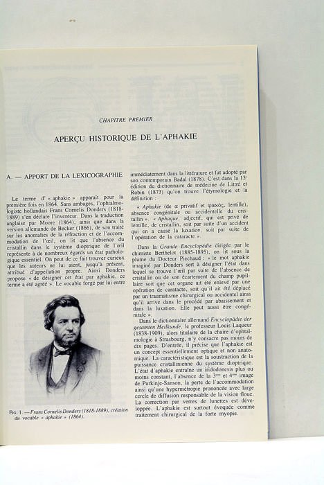 La correction de l'Aphakie. Avec la collaboration de X. Bodereau, …