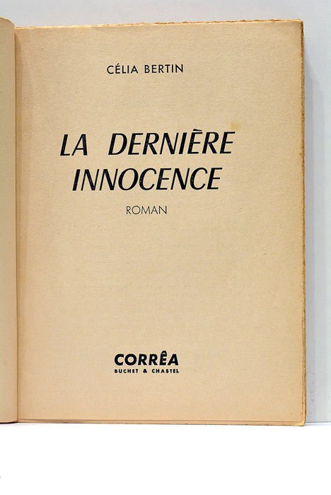 La dernière innocence.