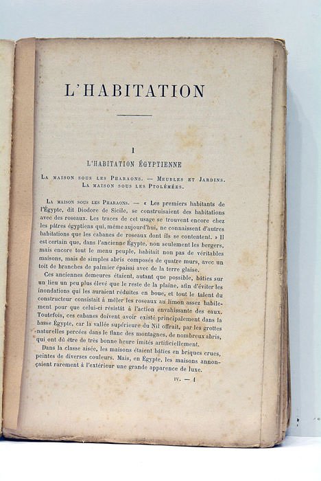 La Famille dans l'Antiquité. II. L'Habitation. Nouvelle édition publiée par …