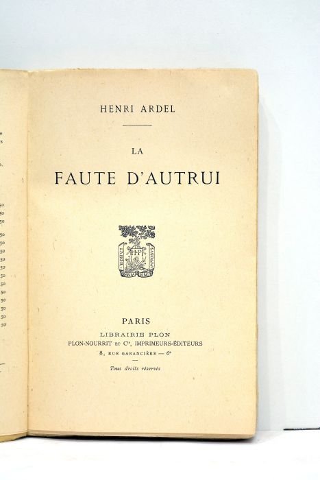 La faute d'autrui.