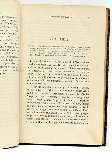 La frontière. 1870-1882.