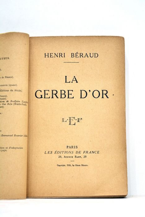 La gerbe d'or.