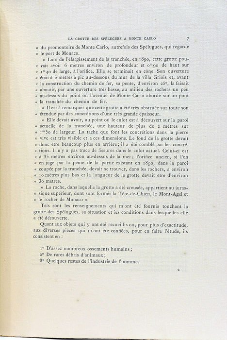 La Grotte des Spélugues à Monte Carlo.