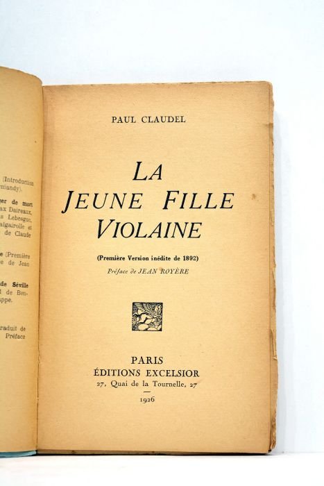 La jeune fille violaine (Première Version inédite de 1892). Préface …