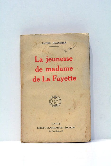 La jeunesse de Madame de La Fayette.