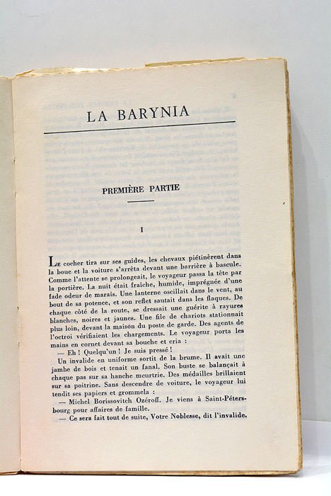 La Lumière des Justes. La Barynia, roman.