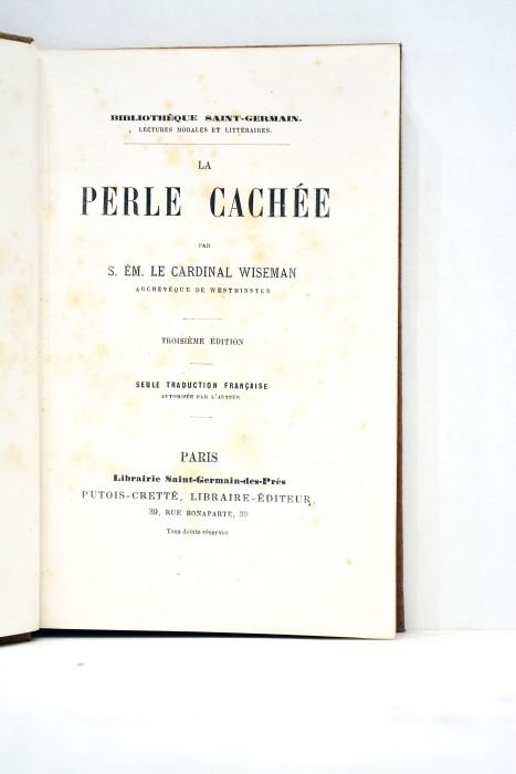 La perle cachée. Troisième édition. Seule traduction française autorisée par …