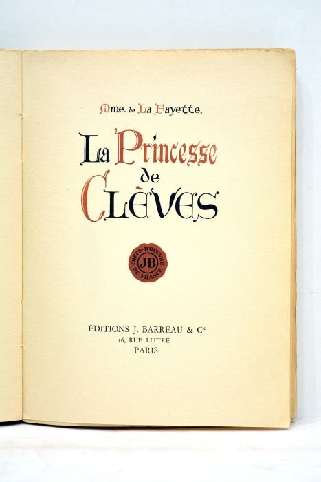 La Princèsse de Clèves.