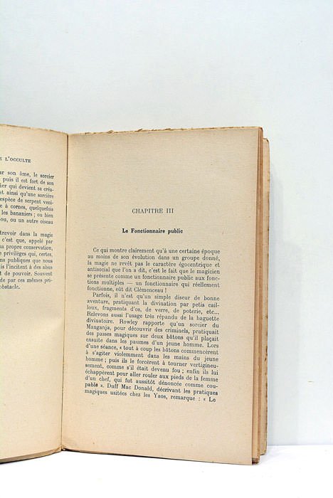 La prohibition de l'occulte.
