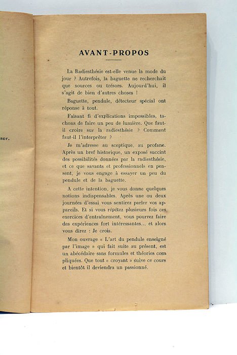 La Radiesthésie est-elle un outil de travail ? 3e édition …