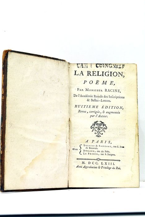 La Religion, Poëme. Huitième édition, revue, corrigée, et augmentée par …