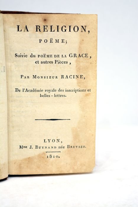 La religion, poème. Suivie du poème de La grace, et …