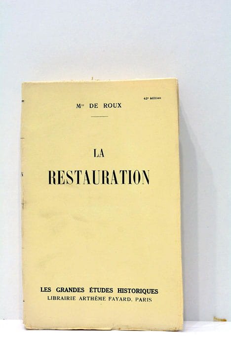 La Restauration.