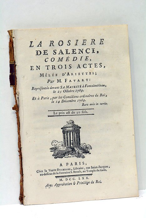 La Rosière de Salenci, comédie, en trois actes, mêlée d'ariettes.