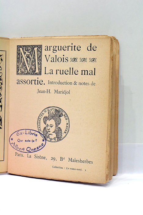 La Ruelle mal assortie. Introduction et notes de Jean-H. Mariéjol.