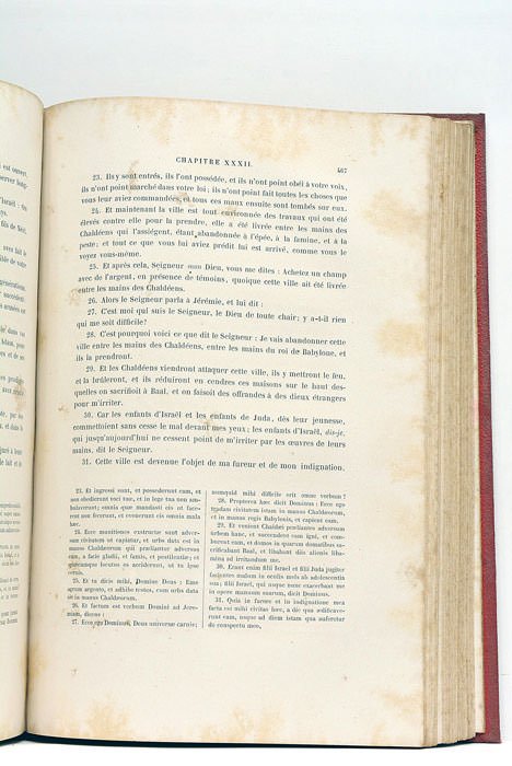La Sainte Bible. Traduite en français. Accompagnée du texte latin …