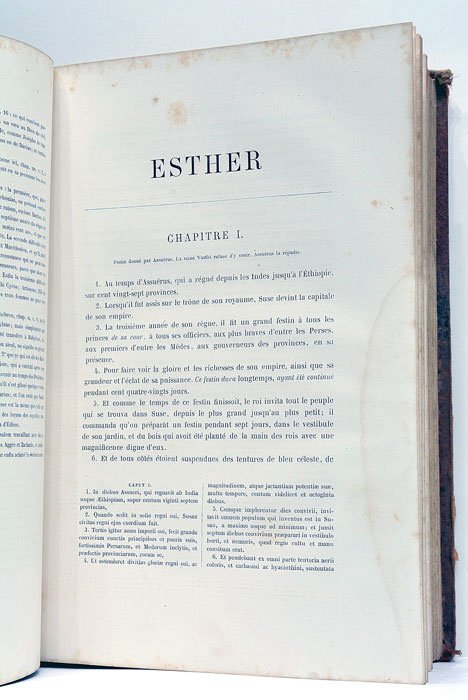 La Sainte Bible. Traduite en français. Accompagnée du texte latin …