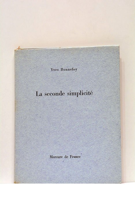 La Seconde Simplicité.