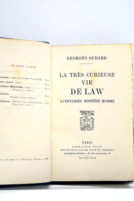La très curieuse vie de Law, aventurier honnête homme.