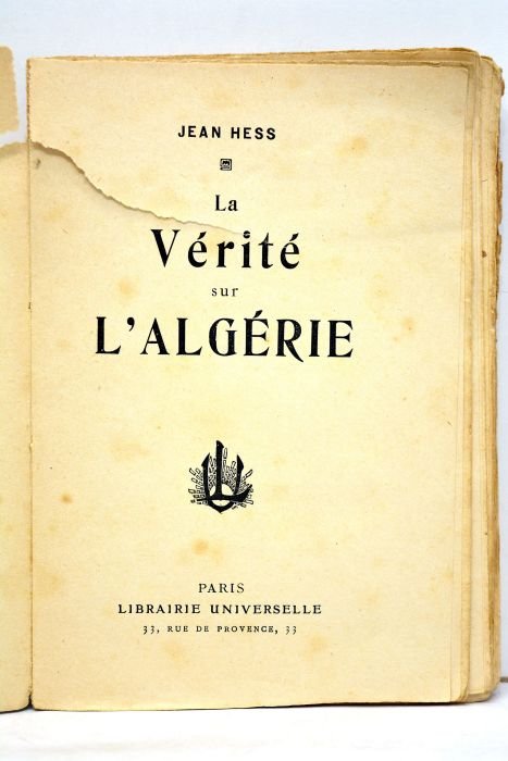 La vérité sur l'Algérie.