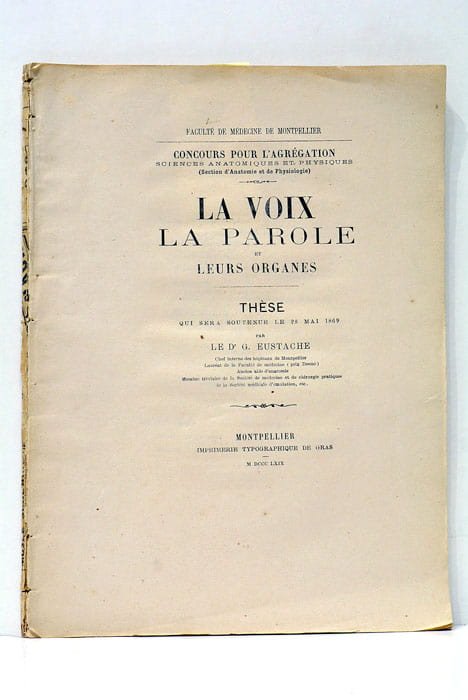 La Voix, la Parole et leurs organes.