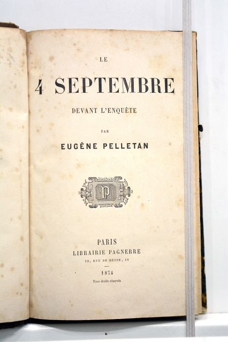 Le 4 septembre devant l'enquête.