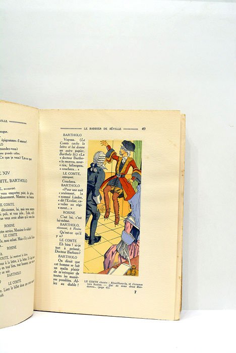 Le Barbier de Séville. Eugénie. Aquarelles de Maurice Berty.