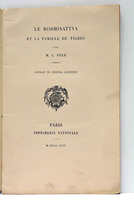 Le Bodhisattva et la Famille de Tigres. Extrait du Journal …