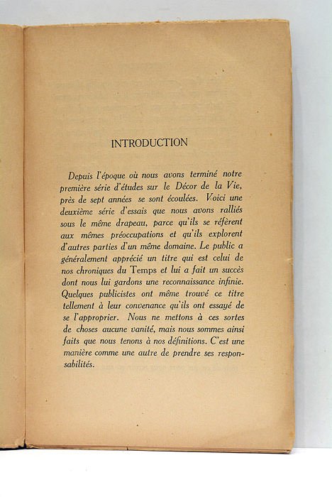 Le Décor de la Vie. 2e série.