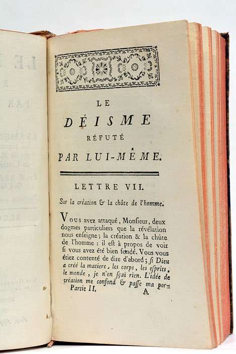 Le Déisme Réfuté par lui-même: ou Examen des Principes d'Incrédulité …