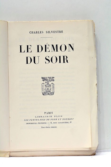 Le Démon du Soir.